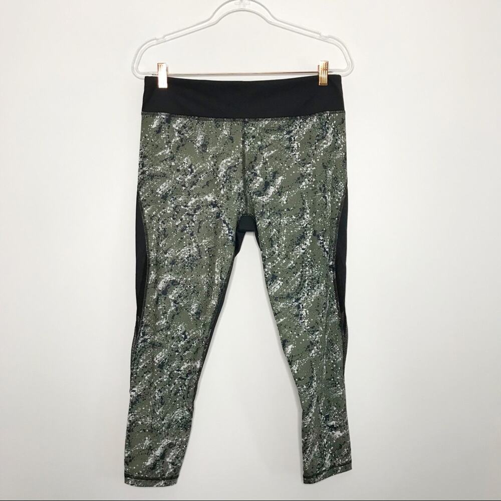 New Alala Large L Heroine Tight Olive Paint Green Black Leggings High Waist